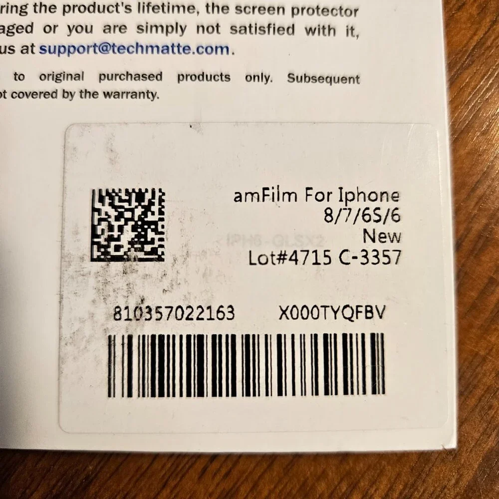 amFilm Screen Protector for iPhone 8/7/6s/6 ONE ONLY